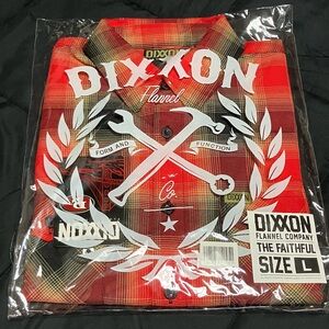 New DIXXON The Faithful Flannel Mens Large BNIB